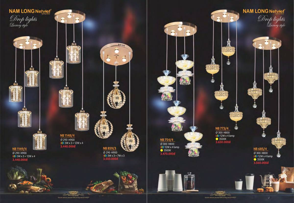 Đèn trang trí NAM LONG Catalogue và Bảng giá tại Bình Dương /Page 51